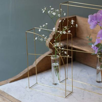 PIKE frame brass vase