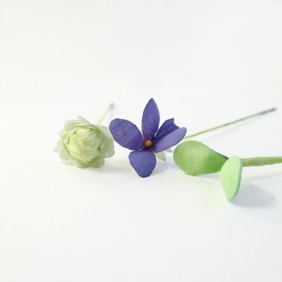 【yuginoo.】植物標本しおり　「芽と花」2点セット