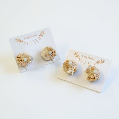【yuginoo.】海標本　砂浜ピアス・イヤリング