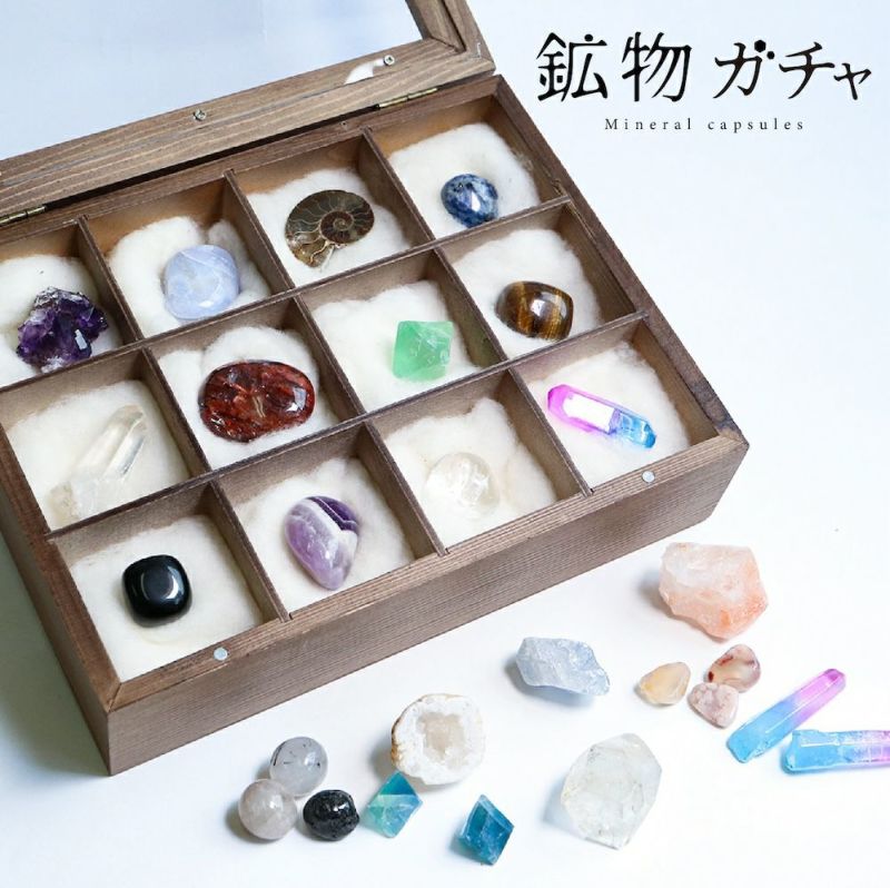 鉱物のミニチュア標本箱_鮮やかな色合い【鉱石の呟き】 | 追憶の蒐集