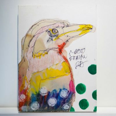 【北村直登】窓の外を見る　ペンギン