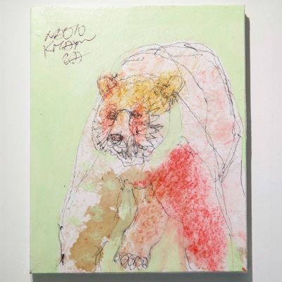 原画 F4 「27386 こんなに忘れっぽい人初めて見た ペンギン