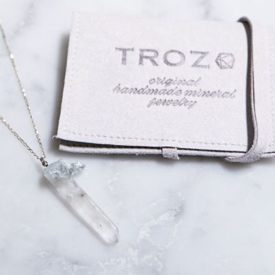 【TROZO】トパーズ&クォーツのネックレス