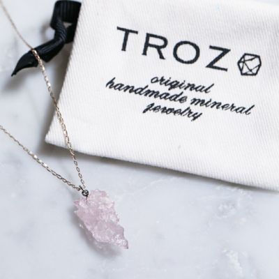 【TROZO】ローズクォーツのネックレス