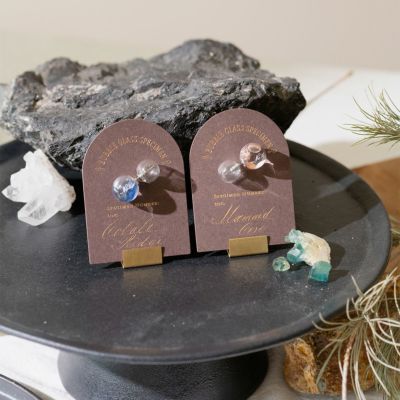 【Atelier de MIOMORI】泡ガラス標本　ピアス