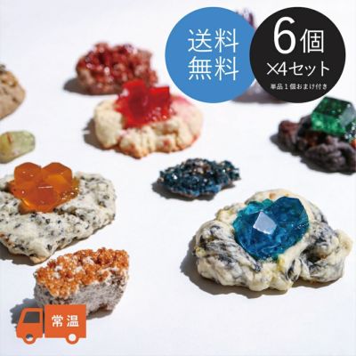 【送料無料】結晶ロックケーキ ［6個×4セット おまけ付き］